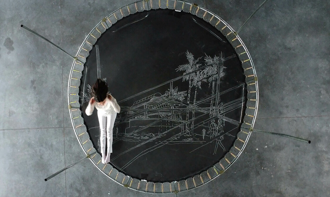 Trampoline House: Memory Drawing Series, Iteration I & II