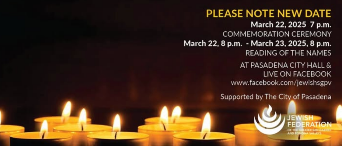 Every Person Has a Name: A 25-hour Holocaust Commemoration and Vigil